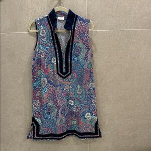 Never worn - Cabana life x Talbots Paisley Mini Dress